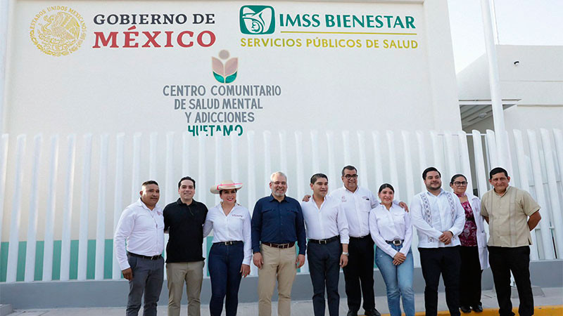 Inaugura Bedolla en Huetamo el sexto Centro de Salud Mental y Adicciones de Michoacán 