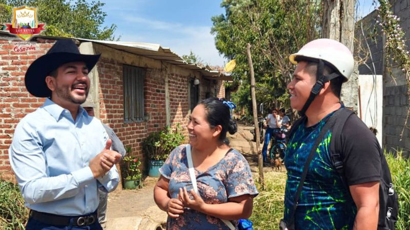 Humberto Jiménez fortalece atención ciudadana y avanza con obras en Los Reyes, Michoacán 