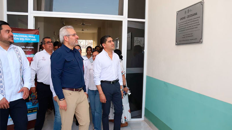 Agradece el alcalde Pablo Varona el nuevo Centro Comunitario de Salud Mental y Adicciones para Huetamo, Michoacán 