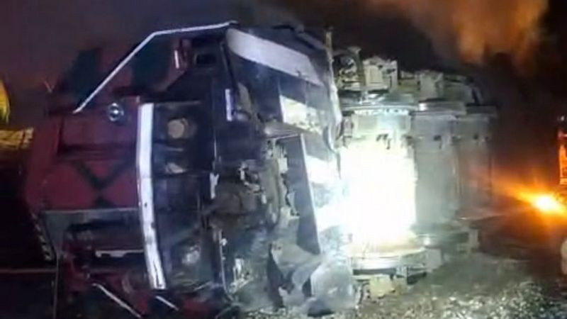 Descarrila tren en Colima; habría tres personas lesionadas 