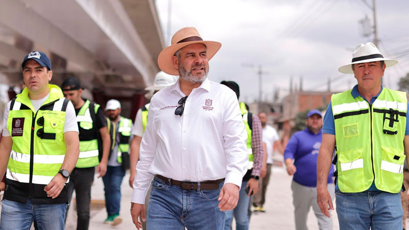 Récord en obra pública en Michoacán; 40 mil mdp invertidos sin contratar deuda: Bedolla 