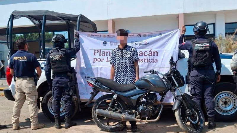 En Uruapan, Michoacán detienen a ladrones en flagrancia  