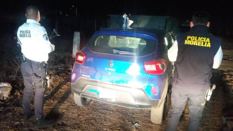 Recupera Policía Morelia vehículo robado a conductor de plataforma de transporte 