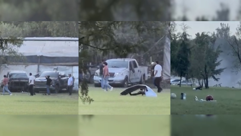 Estallan explosivos contra presunto palenque clandestino, junto a unidad deportiva en Los Reyes, Michoacán; se habla de ataque con dron y moto - bomba 