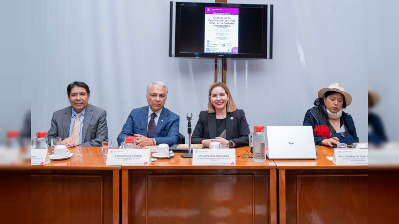 Especialistas debaten en Michoacán sobre los retos actuales en la construcción del tipo penal 