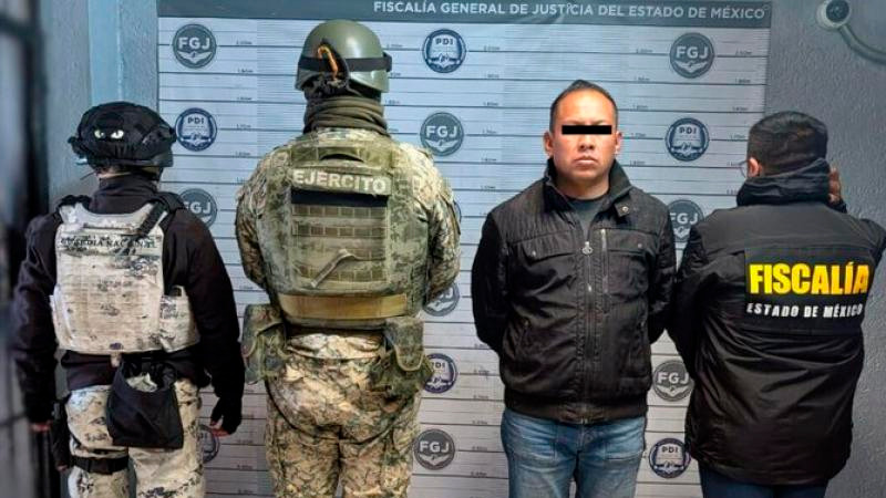 Cae "El Custodio", presunto extorsionador de comerciantes en Edomex; exigía 200 mil pesos a víctima 