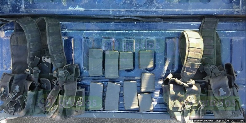 Tras balaceras en Tanhuato, aseguran armas y vehículos - Foto 1 