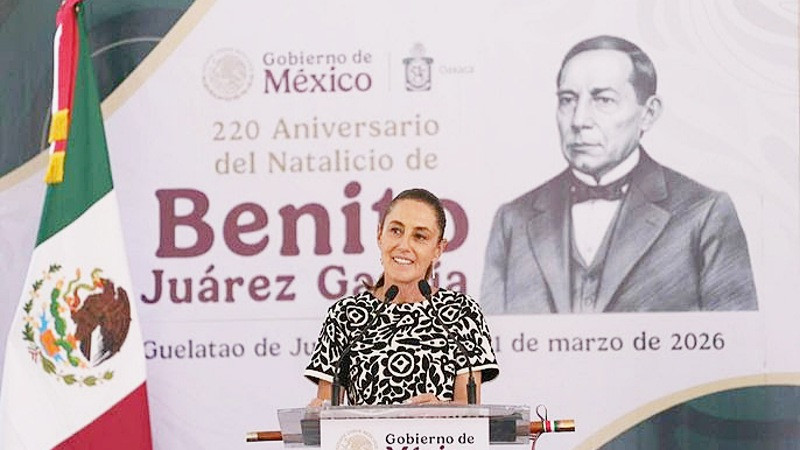 Legado de Benito Juárez vive en la 4T: Claudia Sheinbaum 