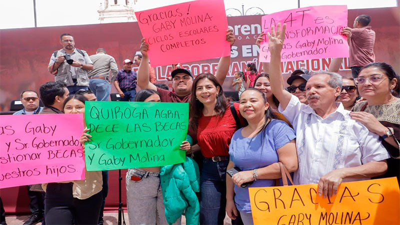 Michoacán se transforma para lograr paz y justicia: Gaby Molina 