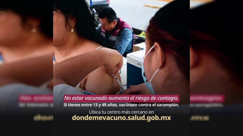 Fortalece SESA acciones de prevención y control del sarampión en Querétaro 