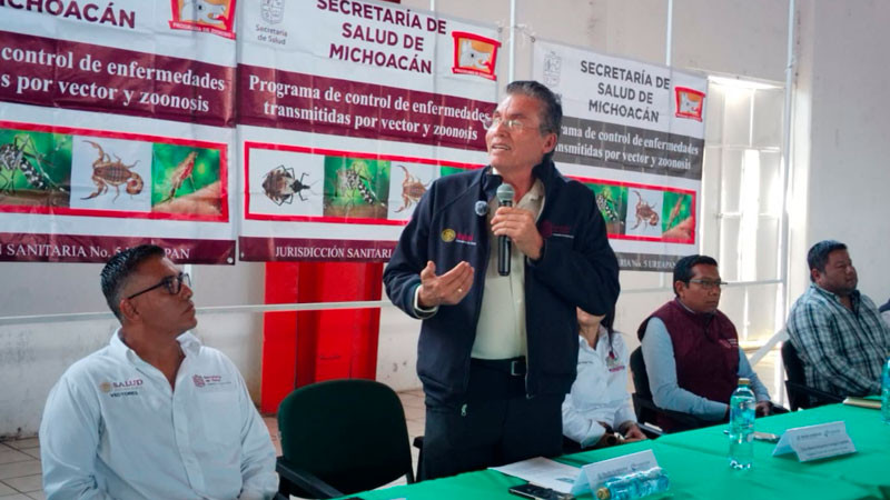 Autoridades de salud arrancan La Primera Jornada Nacional de Lucha contra el Dengue en Uruapan 