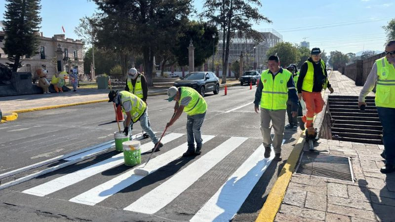 Sedum fortalece seguridad vial con balizamiento integral en Avenida Acueducto, Morelia 
