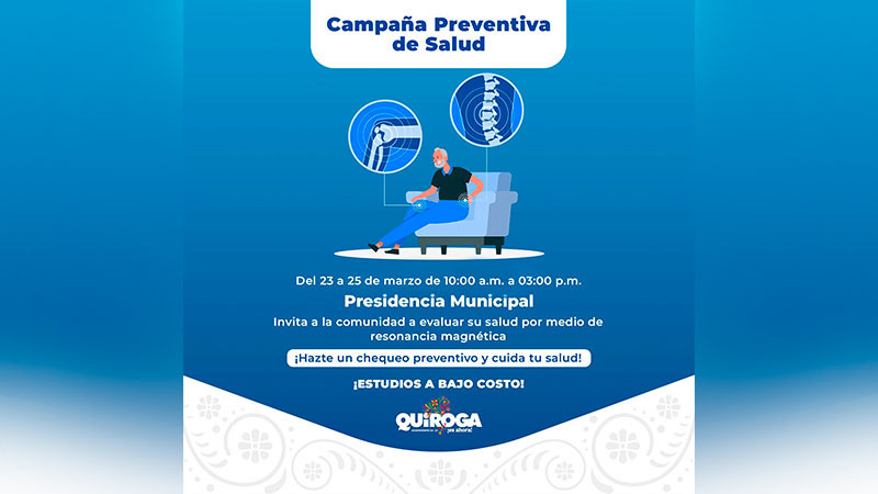 Quiroga impulsa la prevención con campaña de salud accesible para la población: Alma Mireya González 