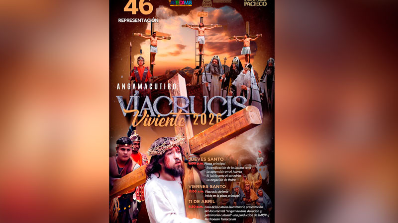 Viacrucis viviente de Angamacutiro llega a su edición 46 este año 