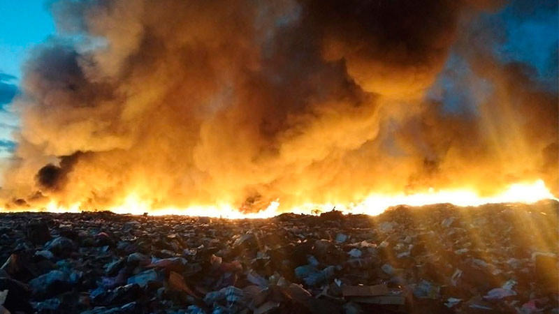 Por incendio en basurero de Ruiz, Nayarit, se suspenden clases presenciales 