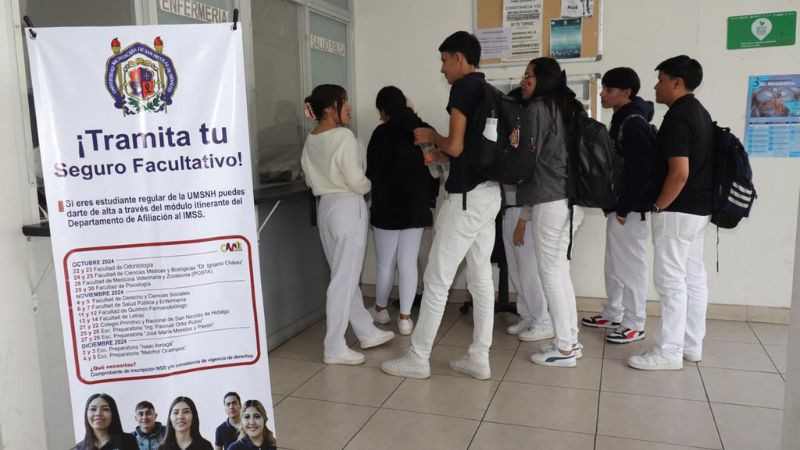 UMSNH convoca a la comunidad estudiantil a tramitar su seguro facultativo 