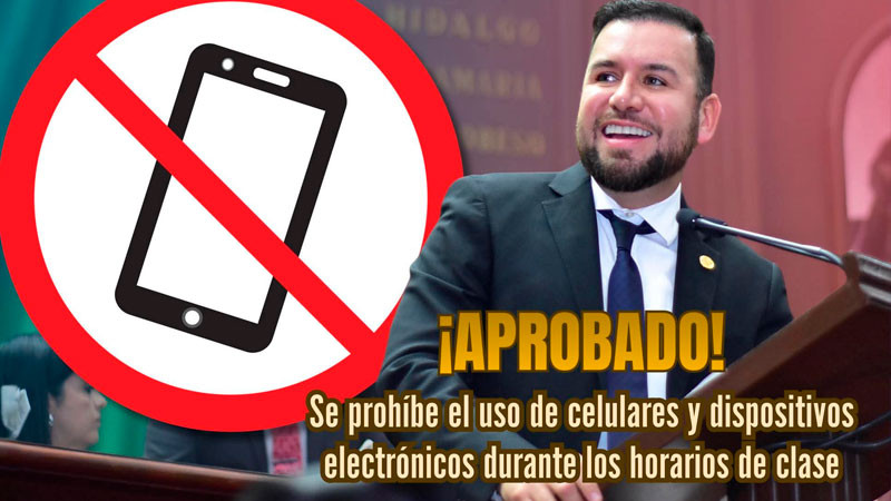 Celebra Reyes Galindo aprobación de iniciativa para regular uso de celulares en clase  