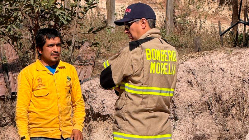 Protección Civil de Morelia atiende incendios en el Sur del municipio 