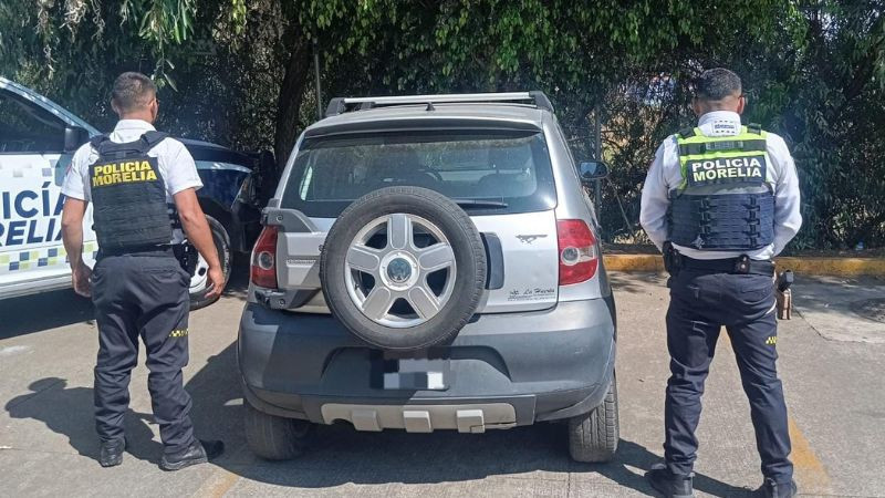 Policía de Morelia localiza y recupera vehículo robado en Los Ejidos 