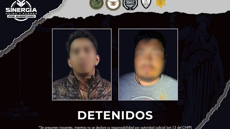 Cateos de Sinergia en Querétaro dejan dos detenidos por delitos contra la salud y cohecho 