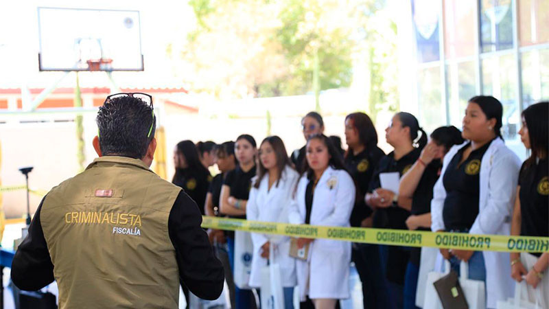 Abre sus puertas la FGE de Michoacán a universitarios interesados en conocer el funcionamiento interno de la institución  