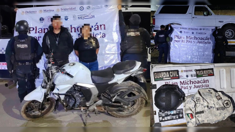 Cae presunto operador tras emboscada a policías en Carapan: revienta SSP Michoacán campamentos y asegura equipo táctico y uniforme de la GN en despliegue del “Blindaje Zamora” 