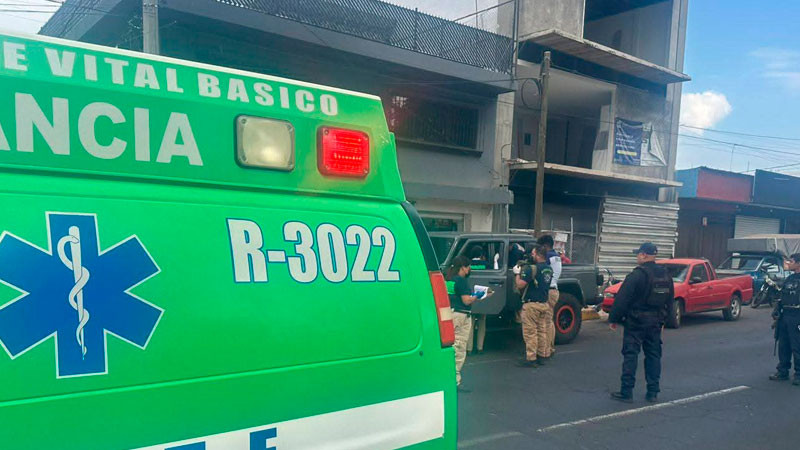 Individuo resulta herido de gravedad al ser baleado en Uruapan, Michoacán  