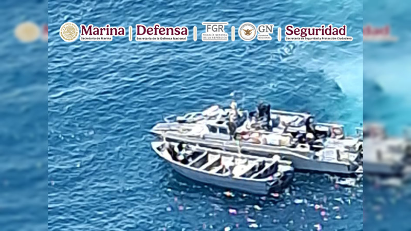 Golpe en altamar: Marina decomisa cargamento millonario de estupefaciente frente a costas de Michoacán 