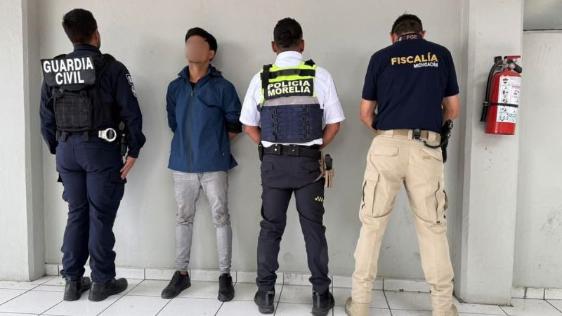 Aprehenden en Morelia a “El Modas”, presunto responsable de múltiples asaltos a tiendas Oxxo 