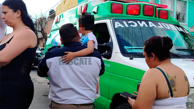 Policía Morelia auxilia a menor que fue atropellado cerca de la avenida Pedregal 