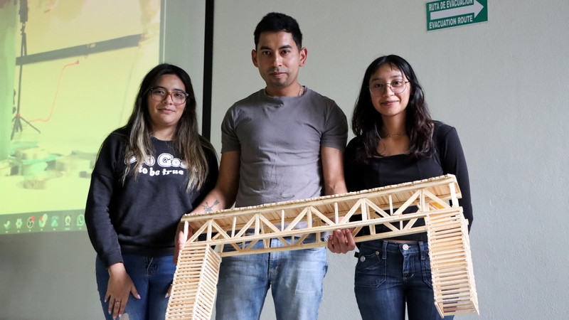 Obtiene UT San Juan los tres primeros lugares en Concurso de Diseño de Puentes de Madera 
