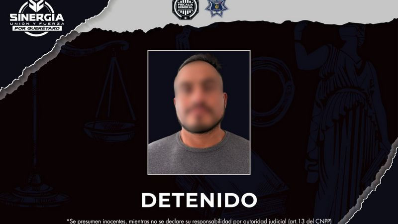 Detenido por violencia familiar tras cateos de Sinergia en San Juan del Río 