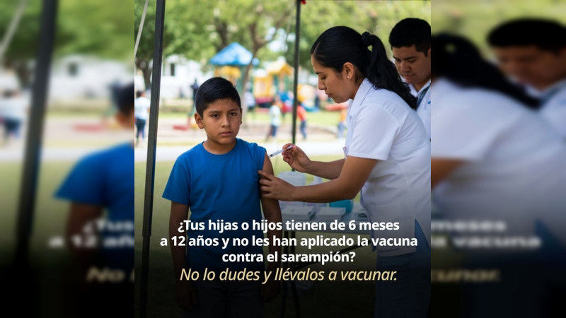 Aplican 17.2 millones de vacunas contra el sarampión en México; casos van a la baja 