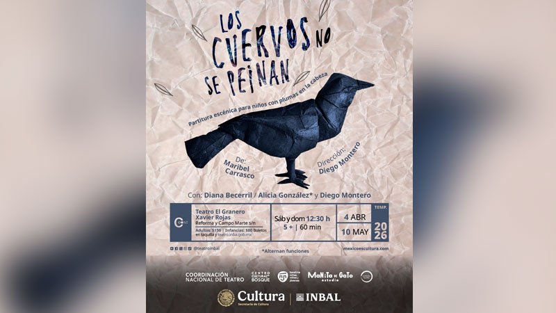 Llega al Teatro El Granero Xavier Rojas "Los Cuervos no se Peinan": una entrañable historia sobre el derecho a ser diferente 