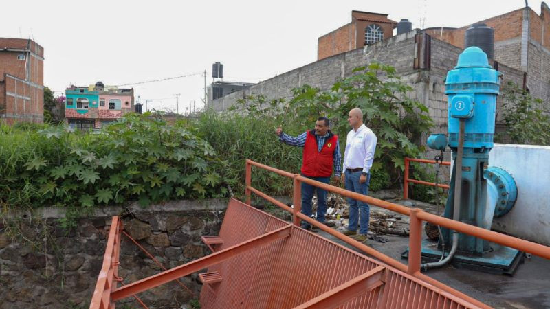 Adolfo Torres supervisa niveles de ríos y drenes ante lluvias en Morelia 