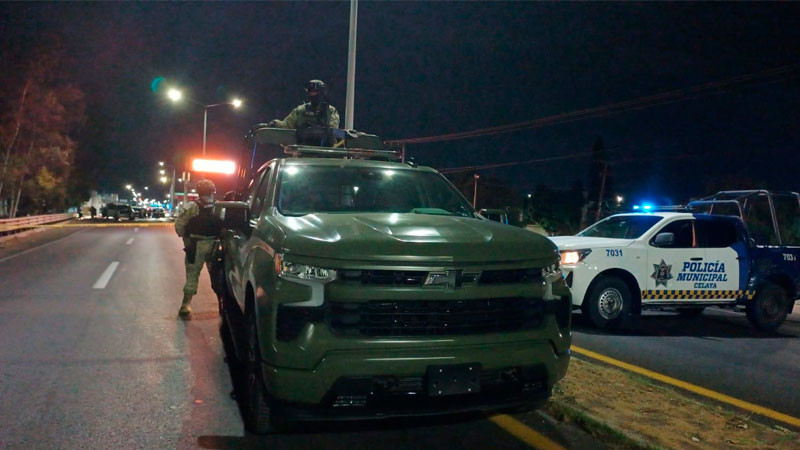 Balacera y persecución en Celaya deja cuatro detenidos y una mujer grave 