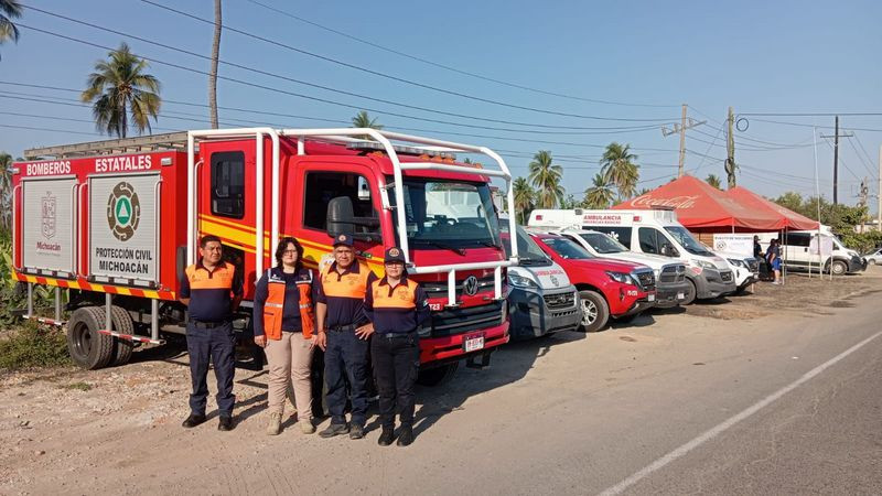 En marcha operativo preventivo de PC en playas de Michoacán por Semana Santa 