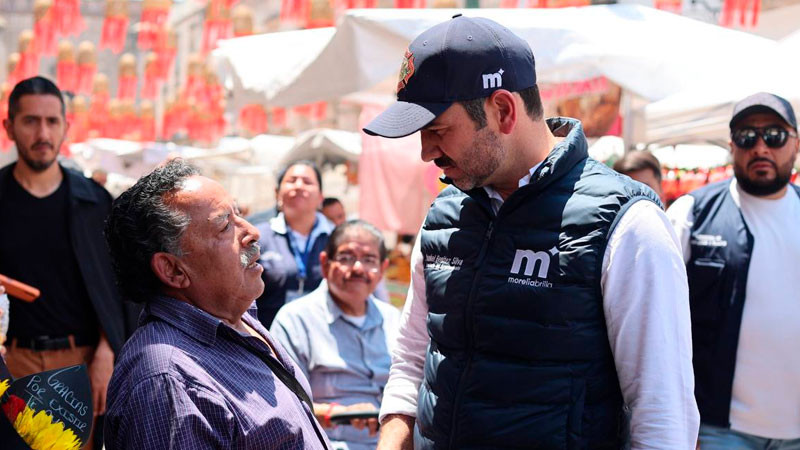 Encabeza Yankel Benítez recorrido de seguridad y protección civil en el centro de Morelia 