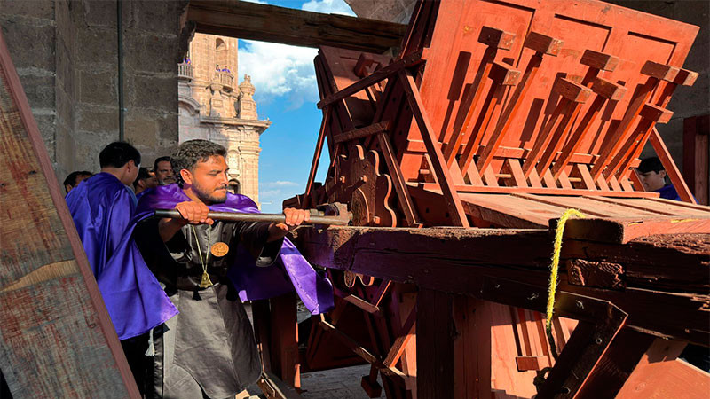Michoacán alberga la única matraca monumental que sigue en funciones en todo México 