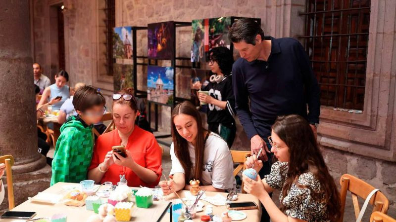 Tradición y arte llenan el Palacio Municipal en temporada de Semana Santa en Morelia 