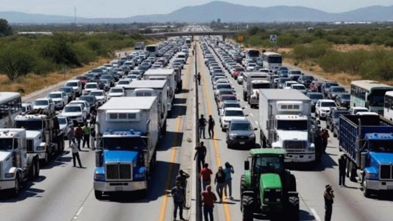 Megabloqueo de transportistas provocará cierres en carreteras clave este 6 de abril 