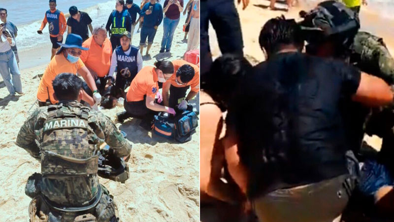 Rescatan a una persona en playa de Baja California 