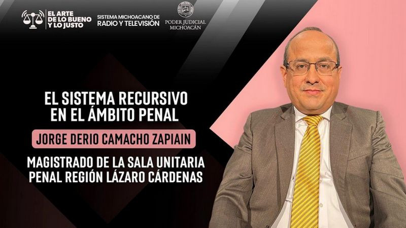 Sistema recursivo penal permite inconformarse ante resoluciones judiciales: magistrado Jorge Derio Camacho Zapiain 