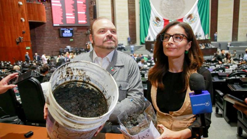 Movimiento Ciudadano lleva a San Lázaro denuncias por derrame de chapopote en costas del Golfo 