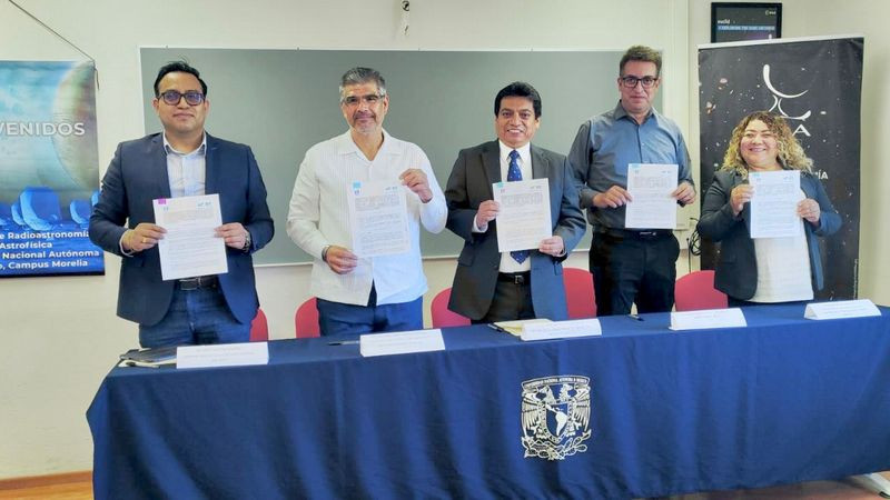 UNAM Morelia y Universidad Tecnológica de Nuevo Laredo firman convenios para colaboración y para un gran proyecto astronómico 
