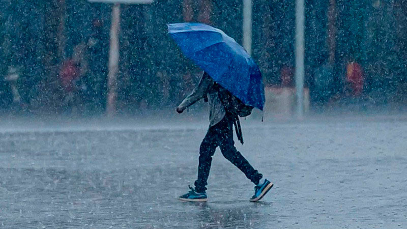 Prevén lluvias con posible caída de granizo en gran parte del país 