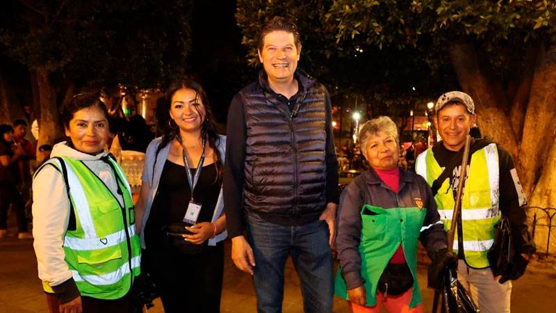 Reconoce Alfonso Martínez trabajo de equipo de limpia para que Morelia brille 