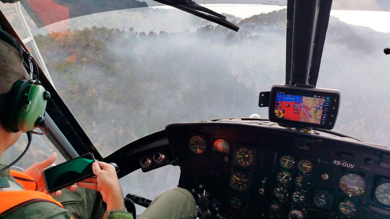 Atiende Gobierno de Michoacán incendio forestal en Nuevo Urecho 