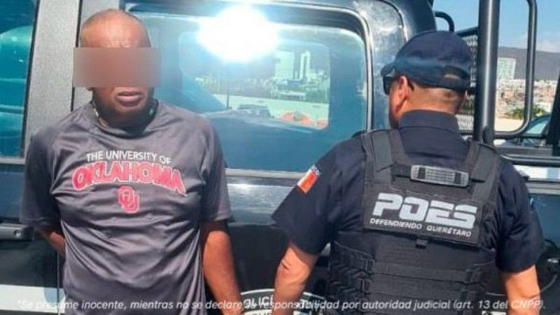 Detienen a hombre por presunta agresión en Querétaro 