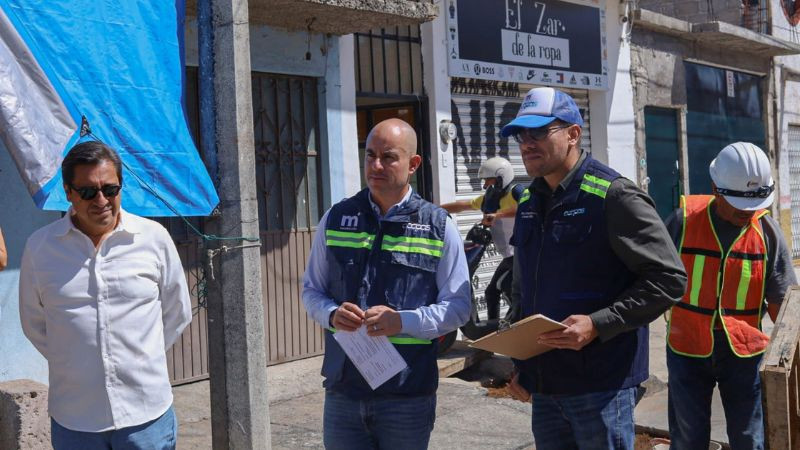 Encabeza Adolfo Torres acciones que brindarán mejor drenaje en Dr. Miguel Silva en Morelia 